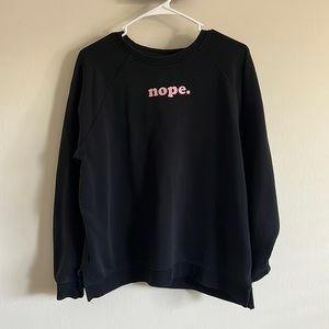 Black sweatshirt